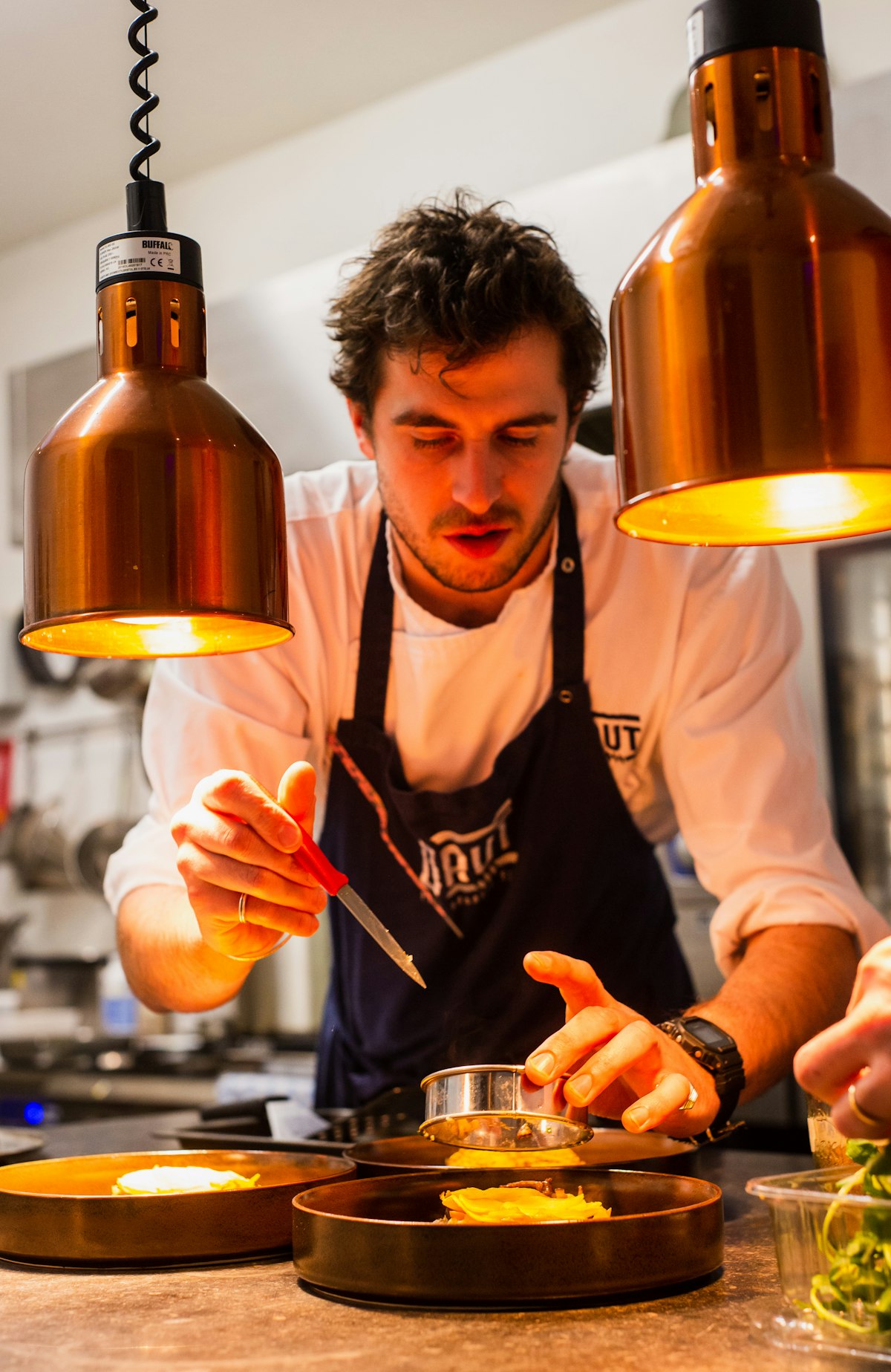 Le chef en cuisine
